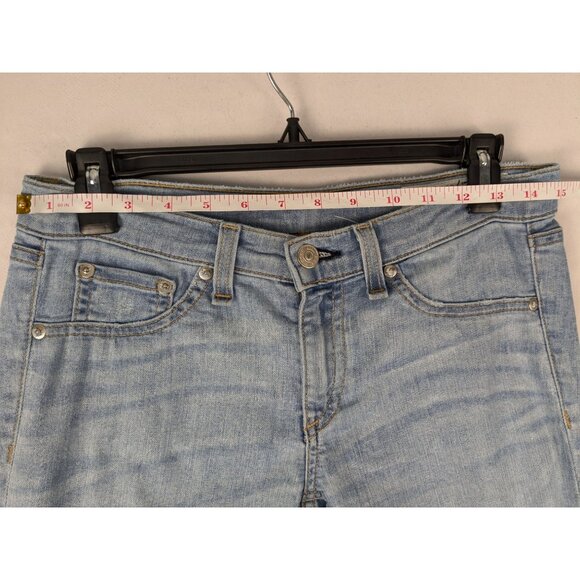 Rag & Bone Jeans Womens 25 Light Wash Skinny Raw Hem - Picture 4 of 10